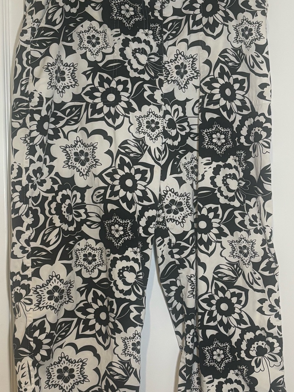 Element Black and White Floral Kids Pants